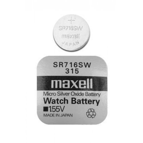 Бутонна батерия сребърна MAXELL SR716 SW 1.55V -315-на ниска цена с бърза доставка - BestPC.BG