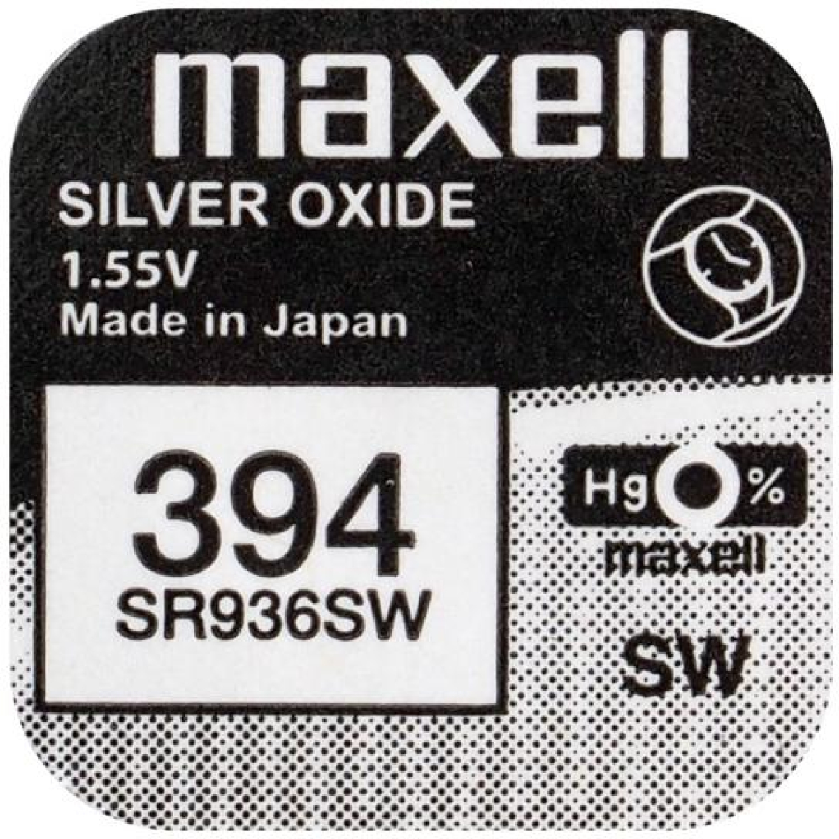 Бутонна батерия сребърна MAXELL SR936 SW -AG9-, 394 1.55Vна ниска цена с бърза доставка - BestPC.BG