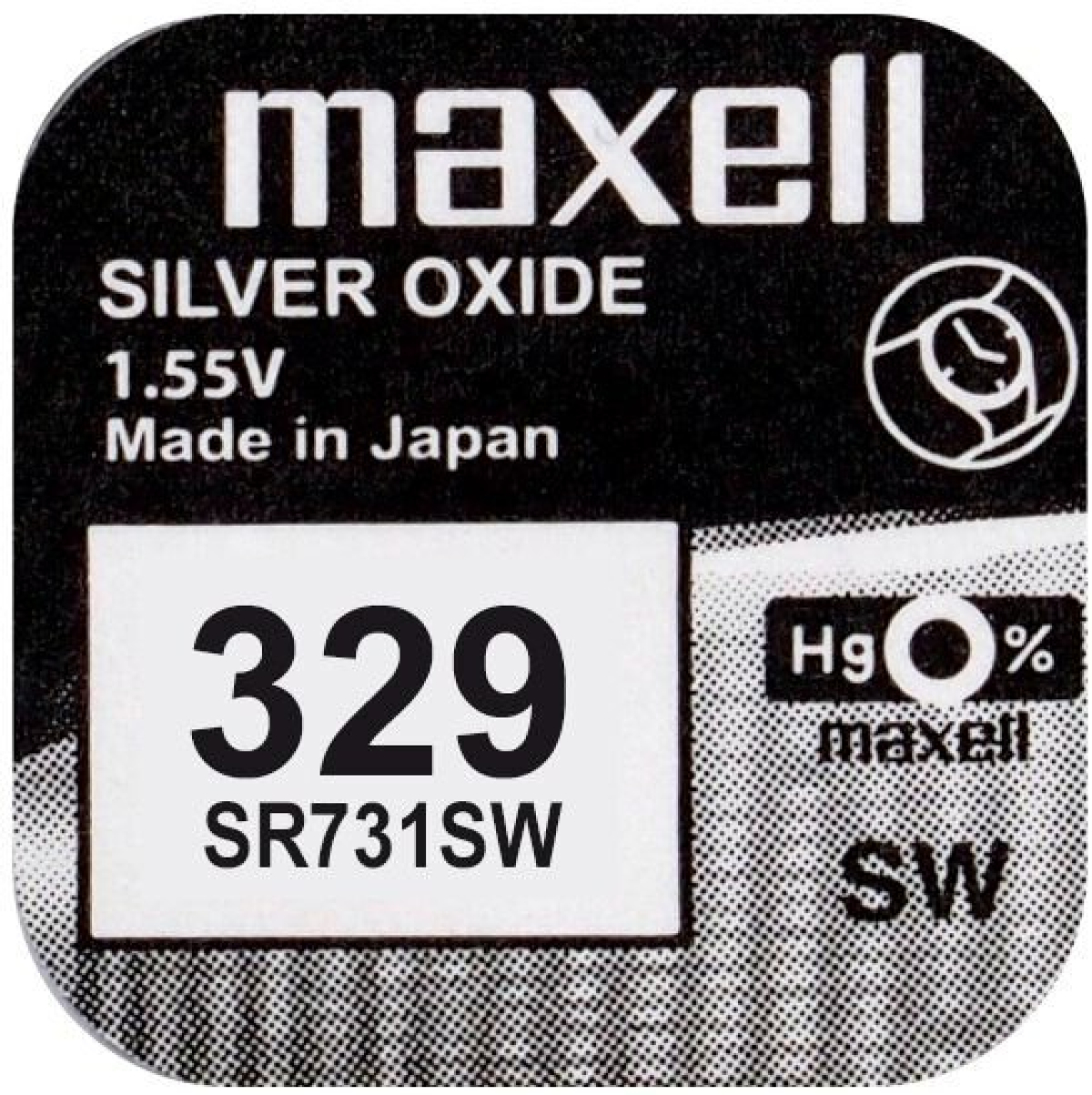 Бутонна батерия сребърна MAXELL SR731 SW - 329-, 1.55Vна ниска цена с бърза доставка - BestPC.BG