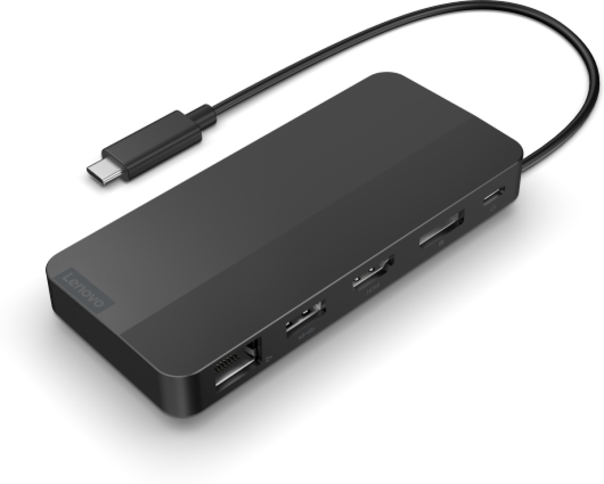 Докинг станция Lenovo USB-C Dual Display Travel Dock, 1х HDMI, 1х DP, 1х USB-A, 2х USB-C, Черенна ниска цена с бърза доставка - BestPC.BG