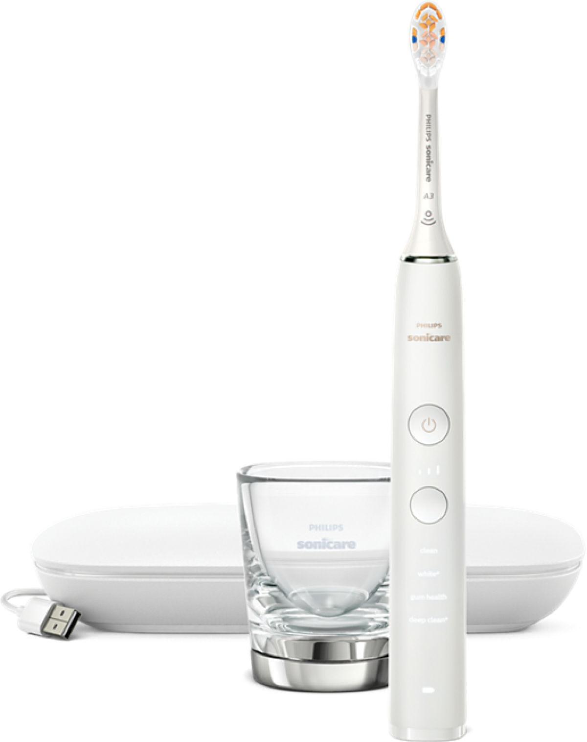 PHILIPS toothbrush Sonicare Diamond Clean 9000 Smart whiteна ниска цена с бърза доставка - BestPC.BG