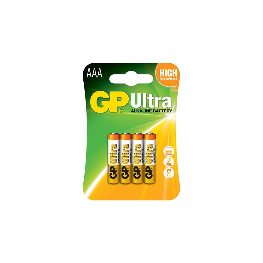 Алкална батерия GP ULTRA LR03 AAA -4 бр. в опаковка- блистер 1.5V GP,GP24AUна ниска цена с бърза доставка - BestPC.BG