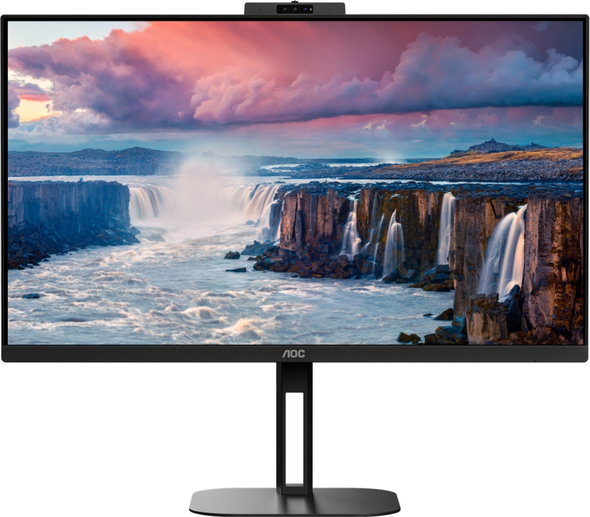 Монитор AOC Q27V5CW-BK 27" 2560x1440, 300 nits, 75Hz, 4 ms, HDMI, DP, USB, VESAна ниска цена с бърза доставка - BestPC.BG