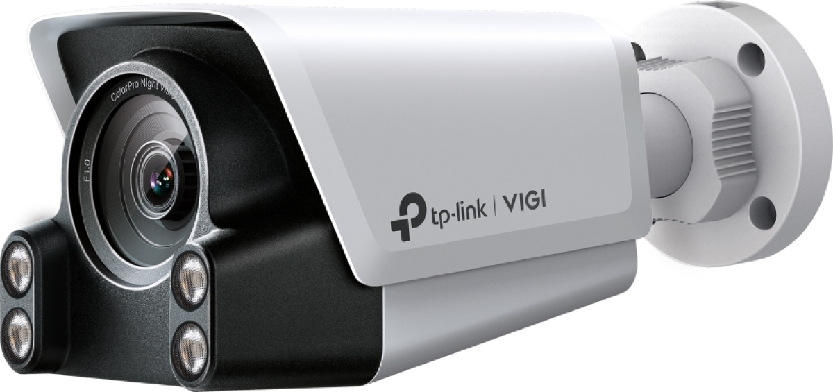 Камера TP-Link VIGI C340S, 4MP външна пълноцветна Wi-Fi Bullet мрежова камерана ниска цена с бърза доставка - BestPC.BG