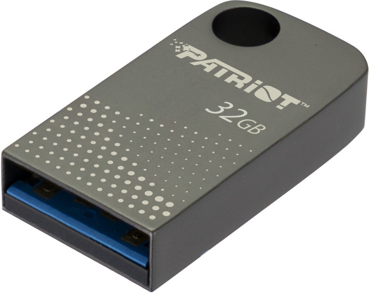 Patriot TAB300, 32GB, USB 3.2 Gen 1 Type-A, 120 MB/s, 23.5 x 12.2 x 6.0 mm, Сивна ниска цена с бърза доставка - BestPC.BG