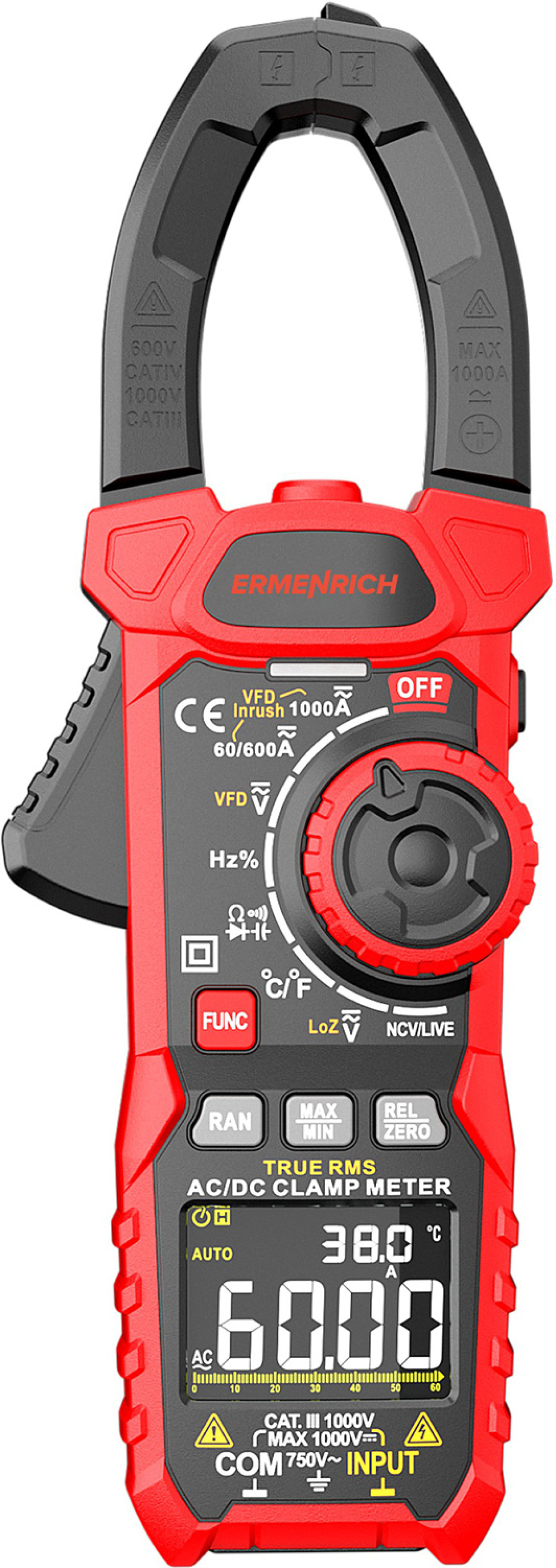 Инструмент/Тестер Цифрови амперметър клещи Ermenrich Ping MK70на ниска цена с бърза доставка - BestPC.BG