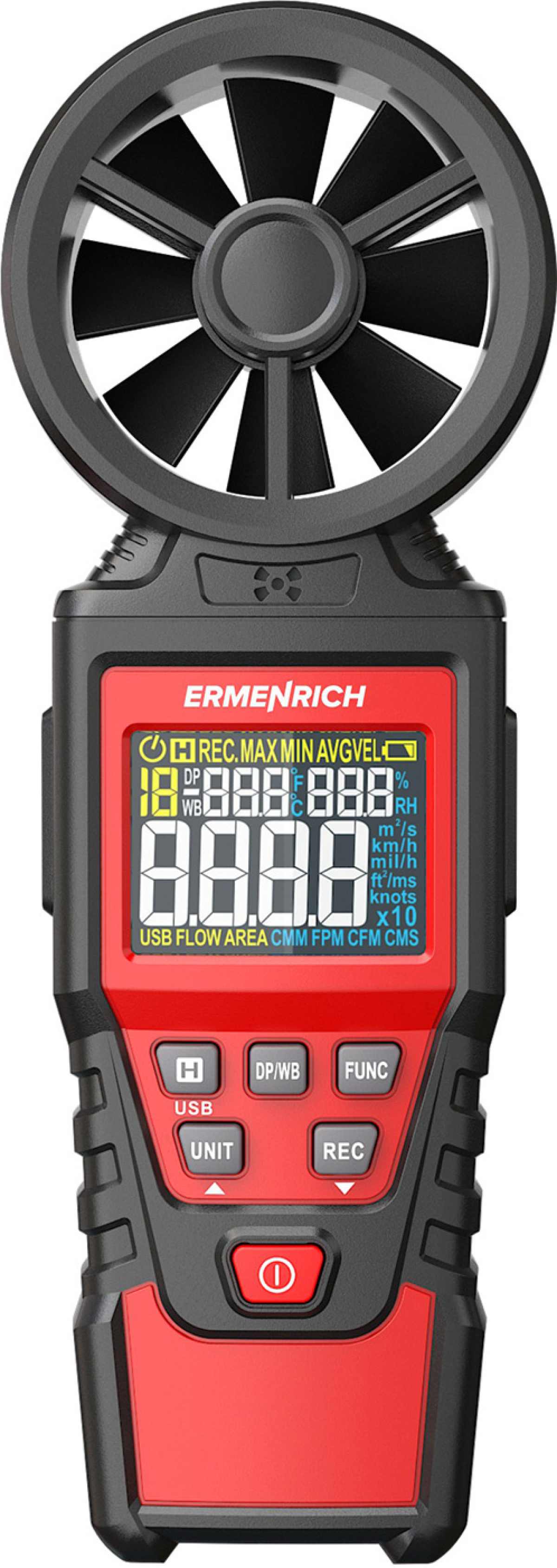 Инструмент/Тестер Цифров анемометър Ermenrich Seek DN30на ниска цена с бърза доставка - BestPC.BG