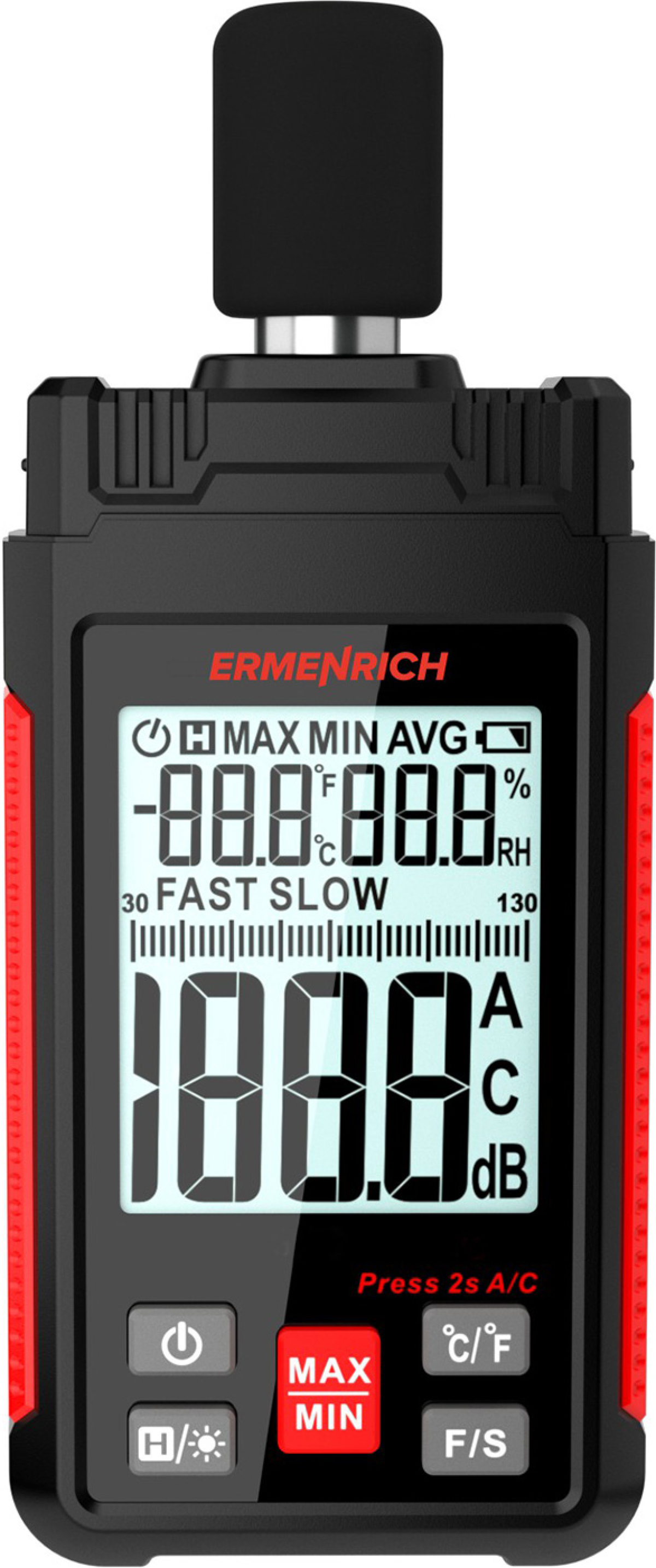 Инструмент/Тестер Цифров уред за измерване на нивото на звука Ermenrich Seek DS20на ниска цена с бърза доставка - BestPC.BG