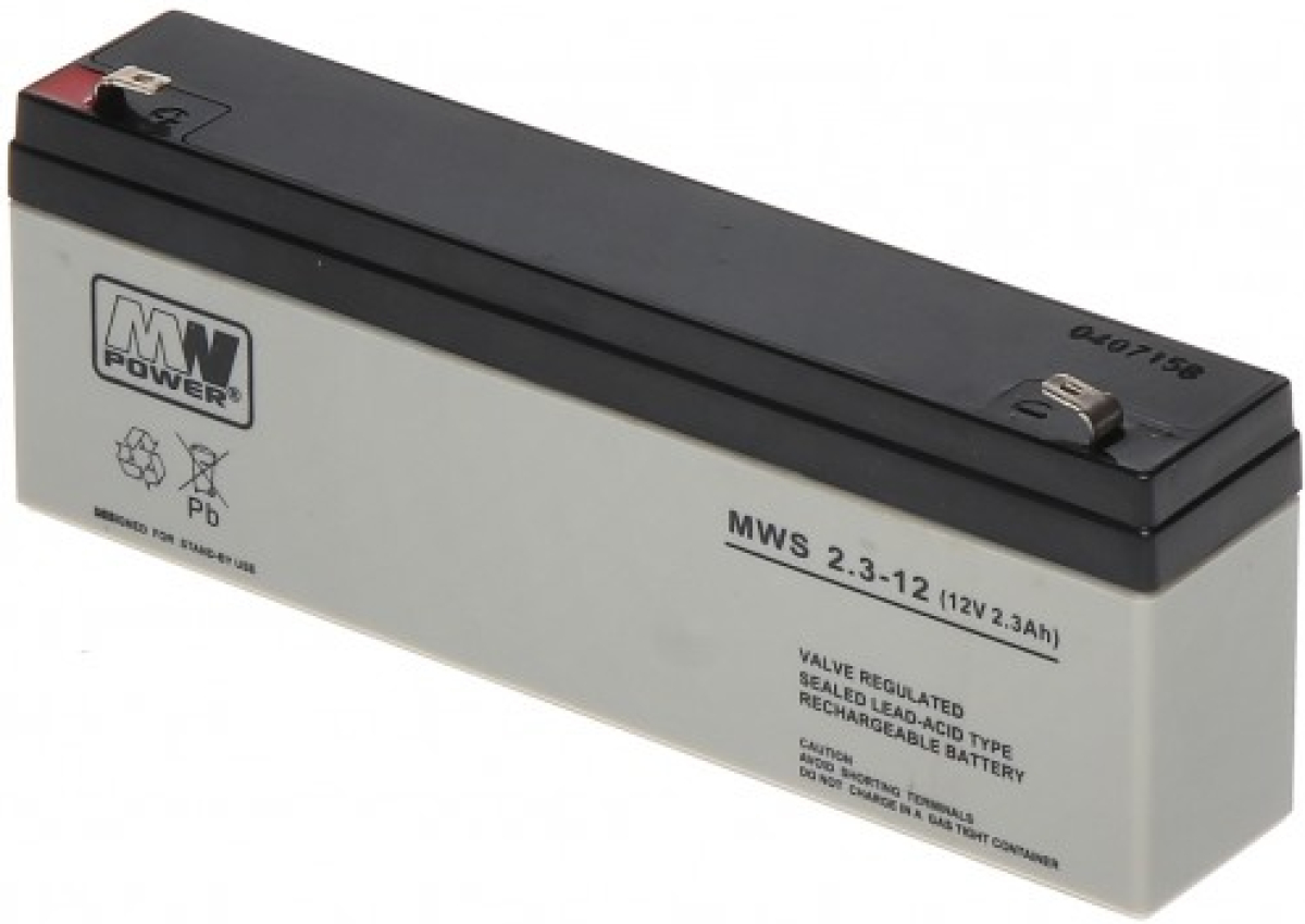 Акумулаторна батерия 12V, 2.3Ah, MNPower, MWS 2.3-12на ниска цена с бърза доставка - BestPC.BG