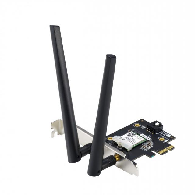 WiFi безжична карта/адаптер Безжичен адаптер ASUS PCE-AX1800 WiFi 6 PCI-eна ниска цена с бърза доставка - BestPC.BG