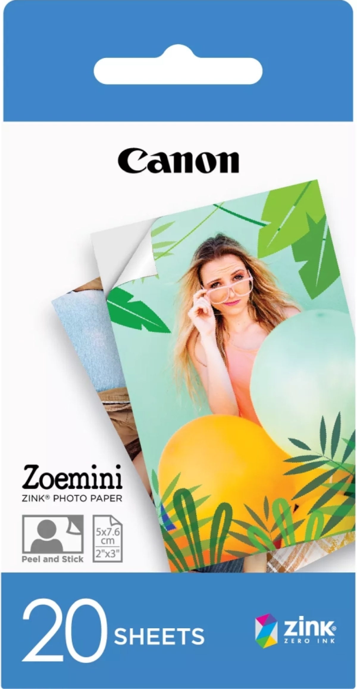 Хартия за принтер Canon Zink Paper, 5 x 7.6 cm, 20 листана ниска цена с бърза доставка - BestPC.BG