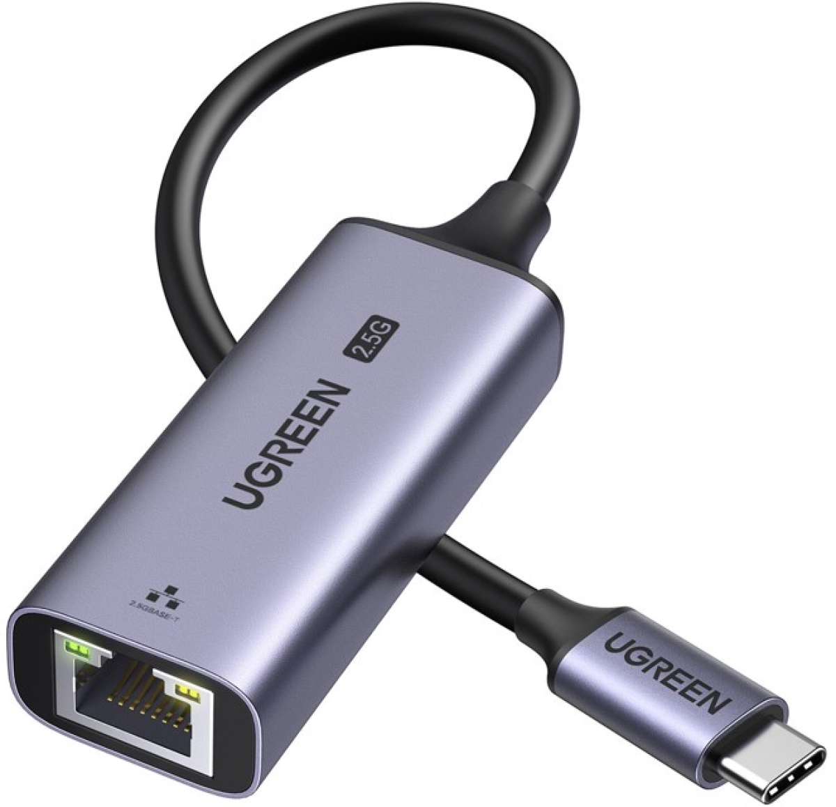 Мрежов адаптер Ugreen CM648 USB Type C към 2.5G RJ45 25052 - сивна ниска цена с бърза доставка - BestPC.BG