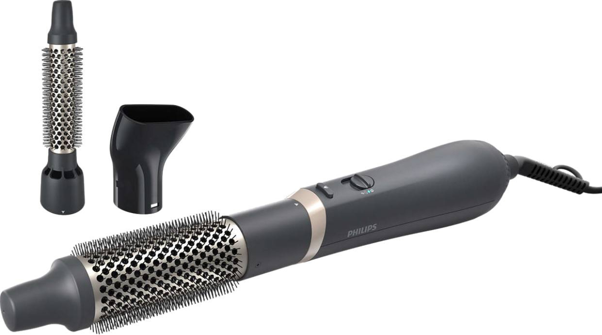 Philips 3000 Air Styler, 800 W, 38 мм, 22 мм, 1.8м кабел, Сушене, Черен, 6 брояна ниска цена с бърза доставка - BestPC.BG