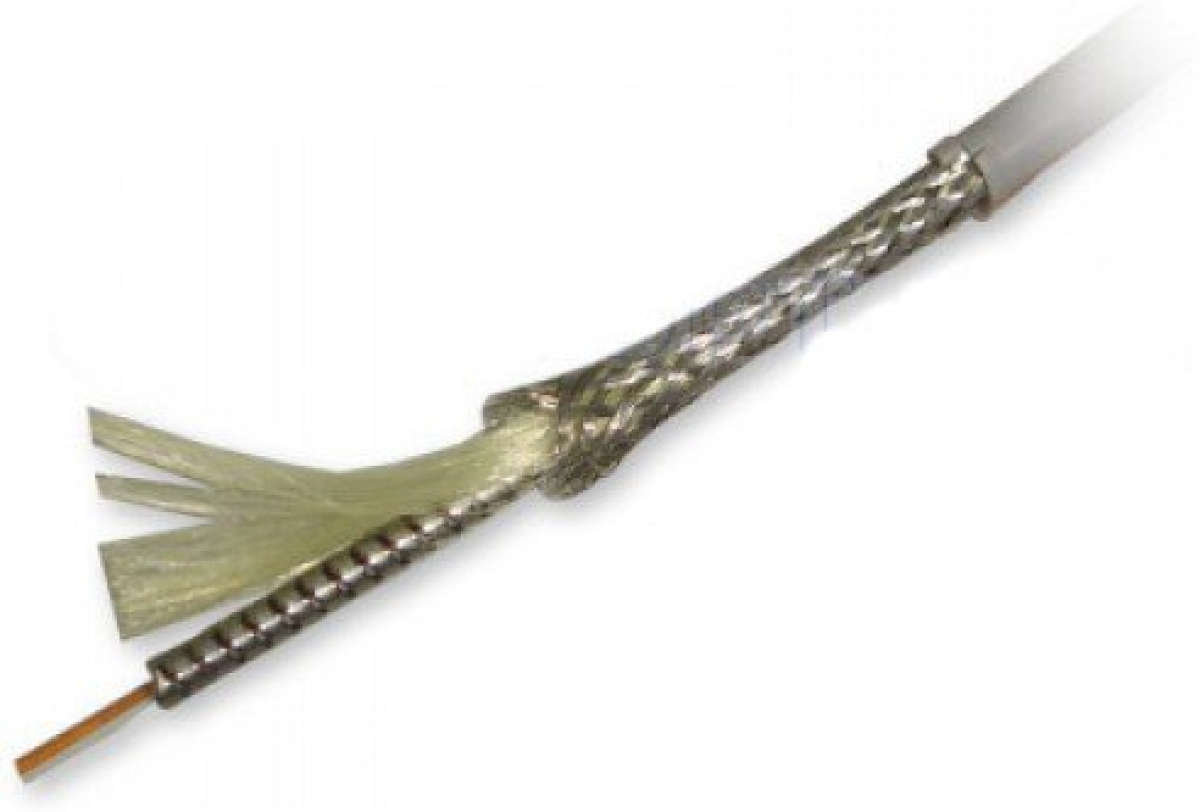 Инсталационен оптичен кабел FTTH С 4 ВЛАКНА HQ + БРОНЯ INDOOR/OUTDOOR БЯЛ на ниска цена с бърза доставка - BestPC.BG