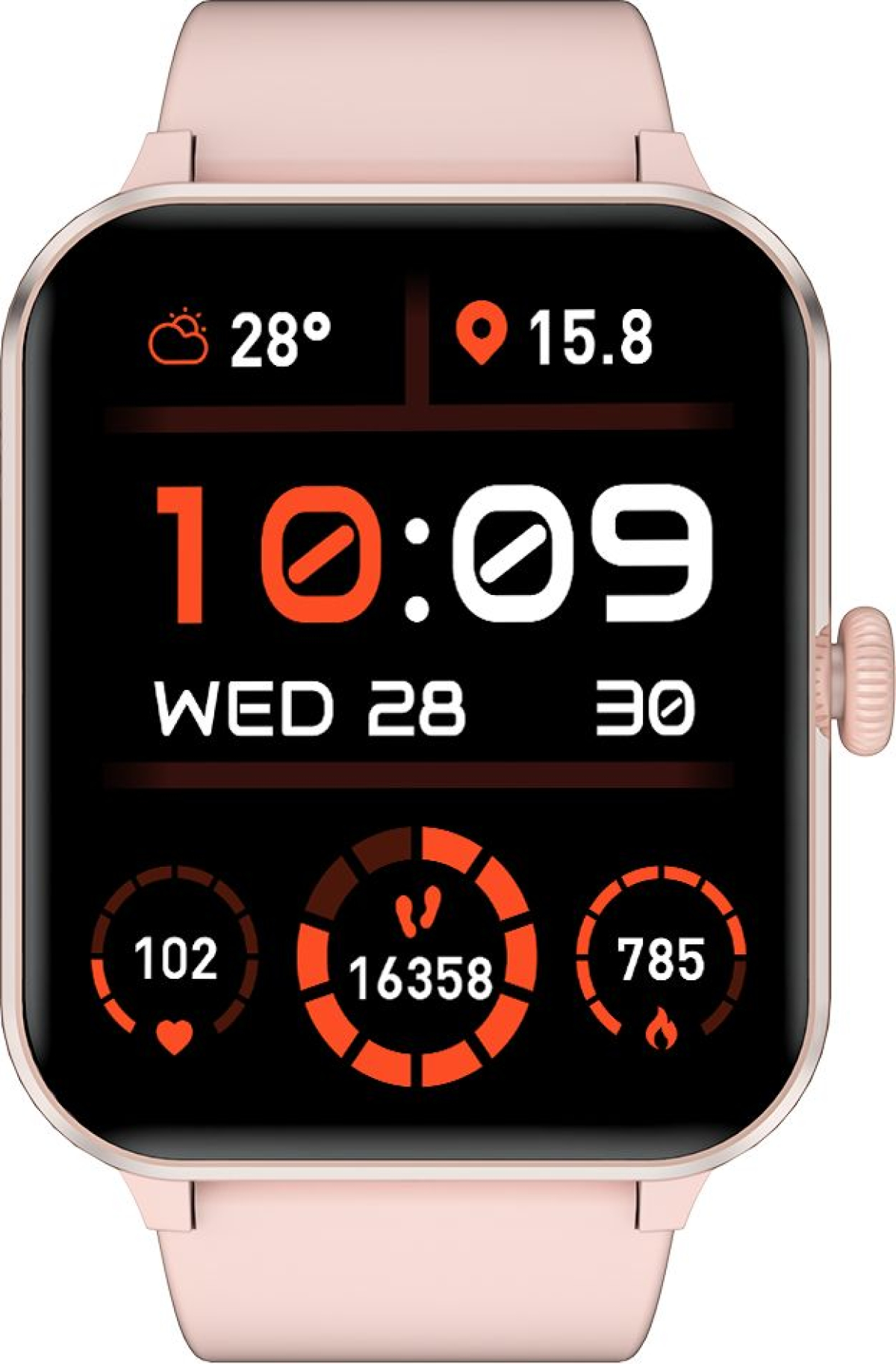 Смарт часовник Blackview R50, 1.85" IPS, Li-ion, 350 mAh, Fast charging, 20 мм, 150-240 мм, IP68, Розовна ниска цена с бърза доставка - BestPC.BG