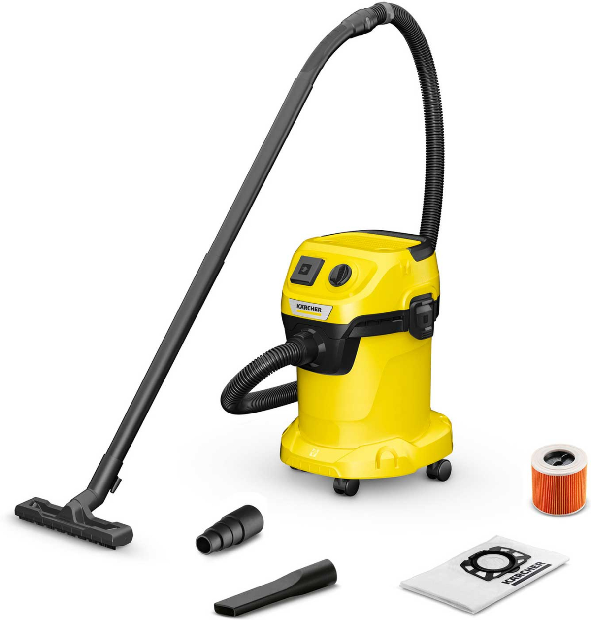 Прахосмукачка Karcher WD 3 V-17-4-20, EU, за сухо и мокро почистване, 1000 Wна ниска цена с бърза доставка - BestPC.BG