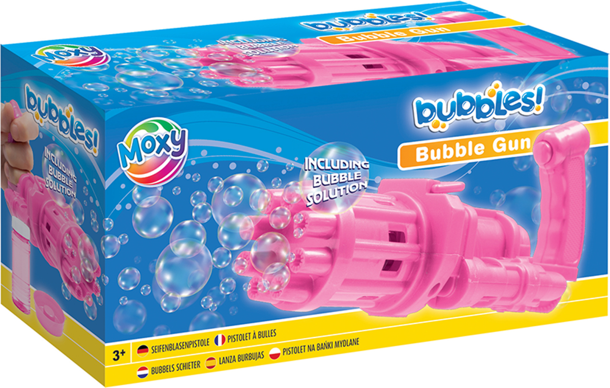 Moxy Пистолет за балончета, с пълнител, 50 ml, розовна ниска цена с бърза доставка - BestPC.BG