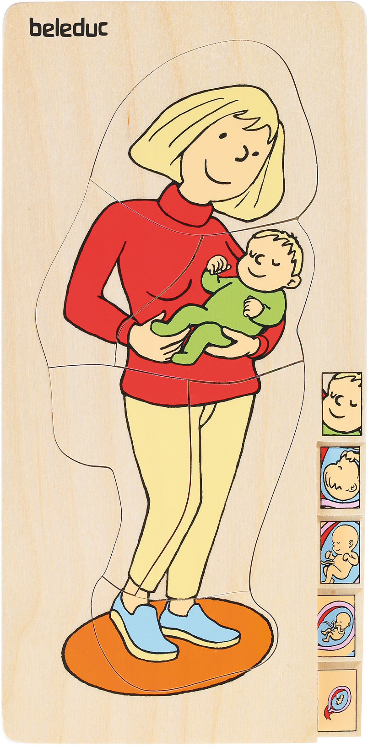 Beleduc Пъзел Майка, на слоеве, дървенна ниска цена с бърза доставка - BestPC.BG