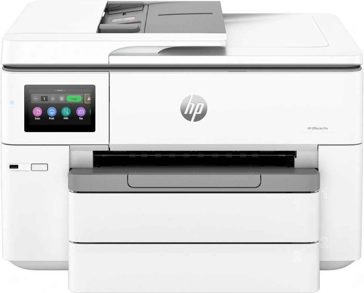 Мултифункционално у-во HP OfficeJet Pro 9730e, Цветен печат, Мастилоструен, 22ppm, 18ппм, Lan, WiFi, 1200 x 1200на ниска цена с бърза доставка - BestPC.BG