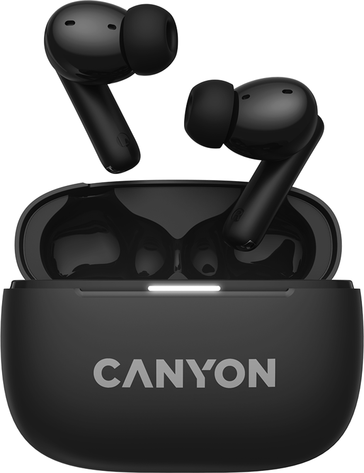 Слушалки CANYON headset OnGo TWS-10 ANC+ENC, чернина ниска цена с бърза доставка - BestPC.BG