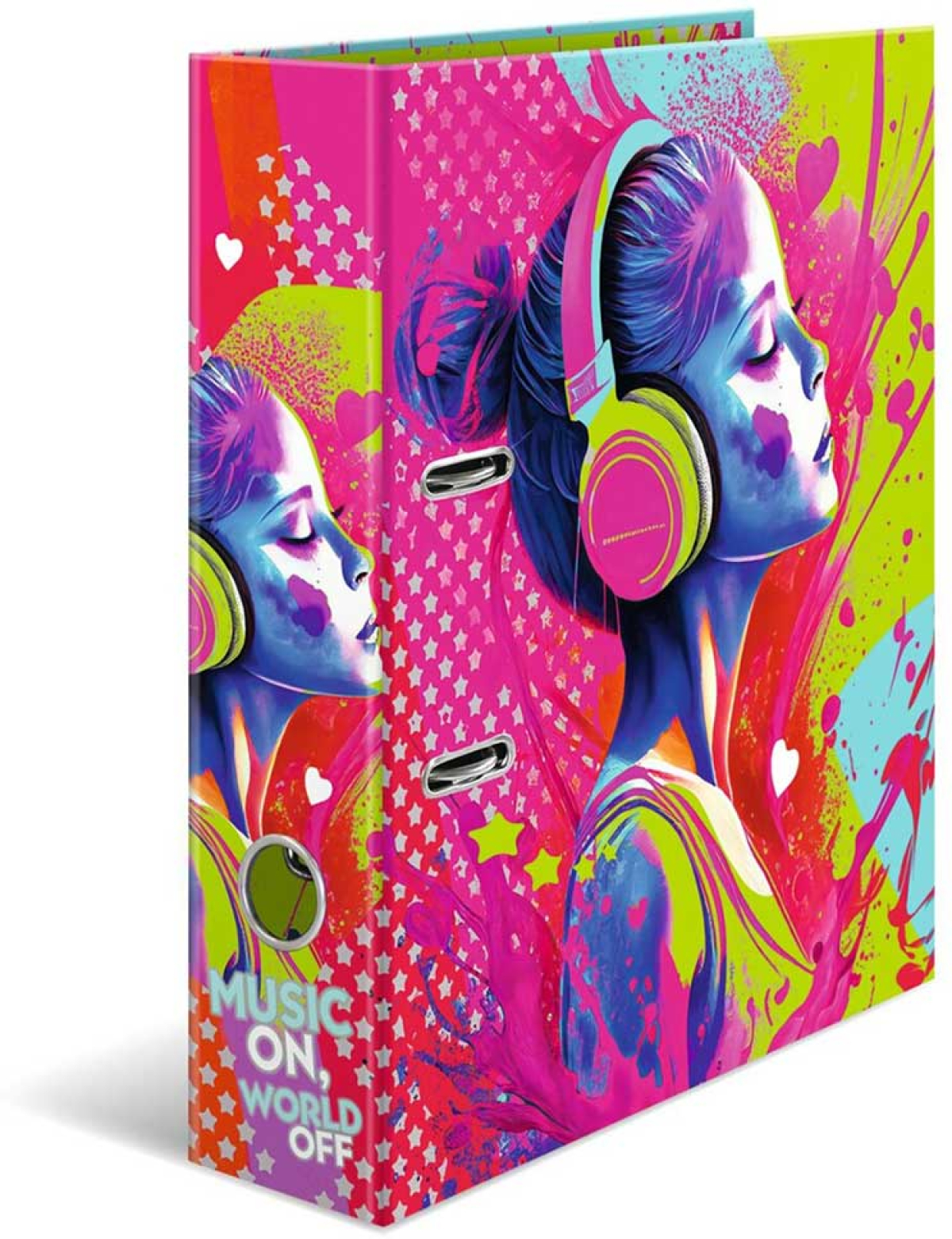 Herma Класьор Music Girl, картонен, 7 cm, музикално момичена ниска цена с бърза доставка - BestPC.BG