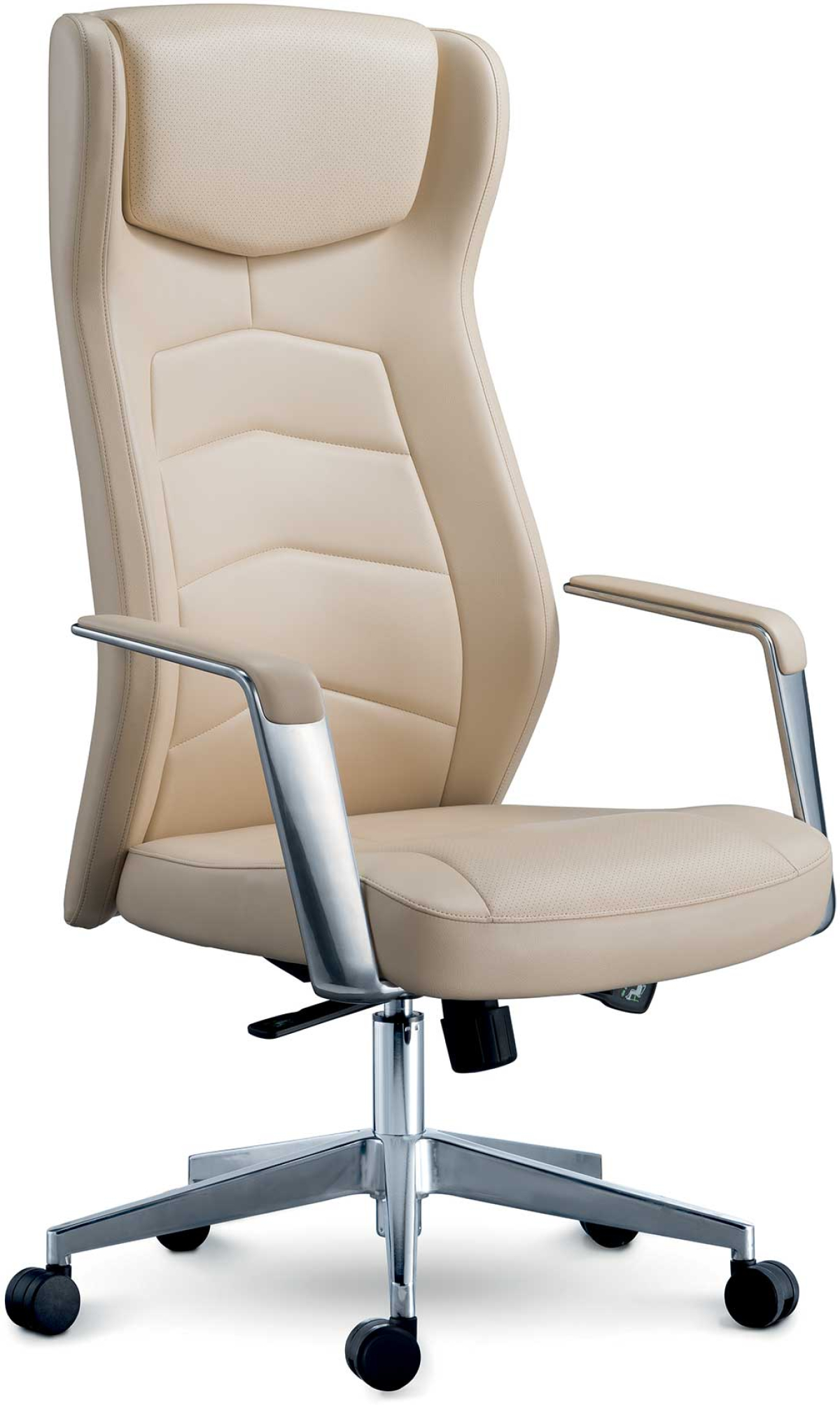 RFG Директорски стол Dios HB, Екокожа, Synchro механизъм, Фиксирани подлакътници, Бежовна ниска цена с бърза доставка - BestPC.BG