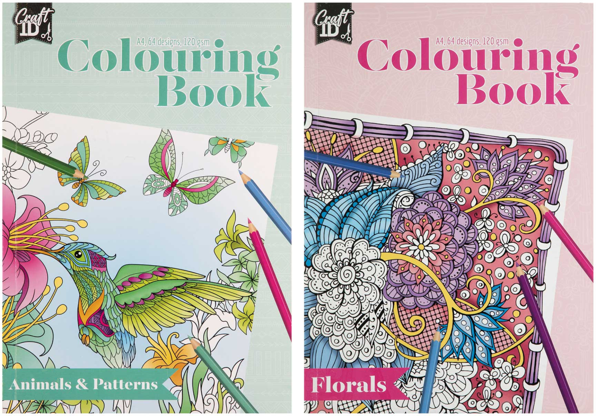 Craft ID Книжка за оцветяване, А4, 32 листа, асорти, опаковка 48на ниска цена с бърза доставка - BestPC.BG