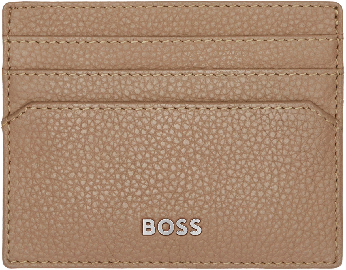 Продукт Hugo Boss Калъф за карти Classic Grained, с 6 отделения, карамелна ниска цена с бърза доставка - BestPC.BG