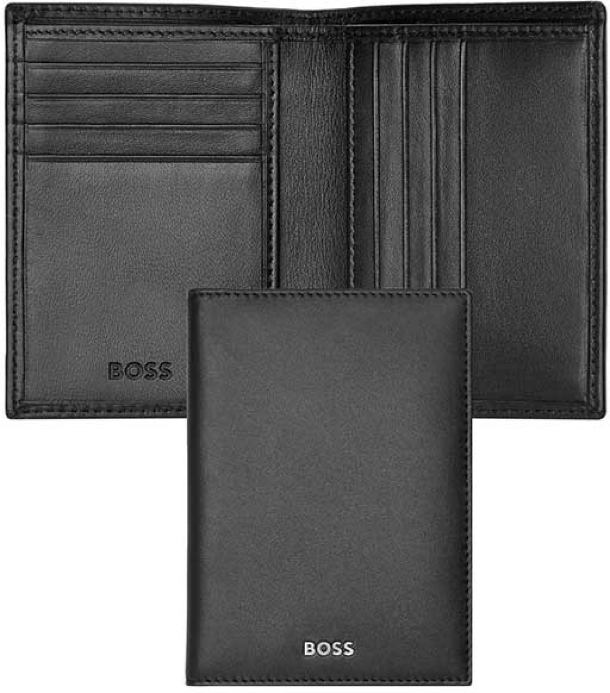 Продукт Hugo Boss Калъф за карти Classic Smooth, с 8 отделения, черенна ниска цена с бърза доставка - BestPC.BG