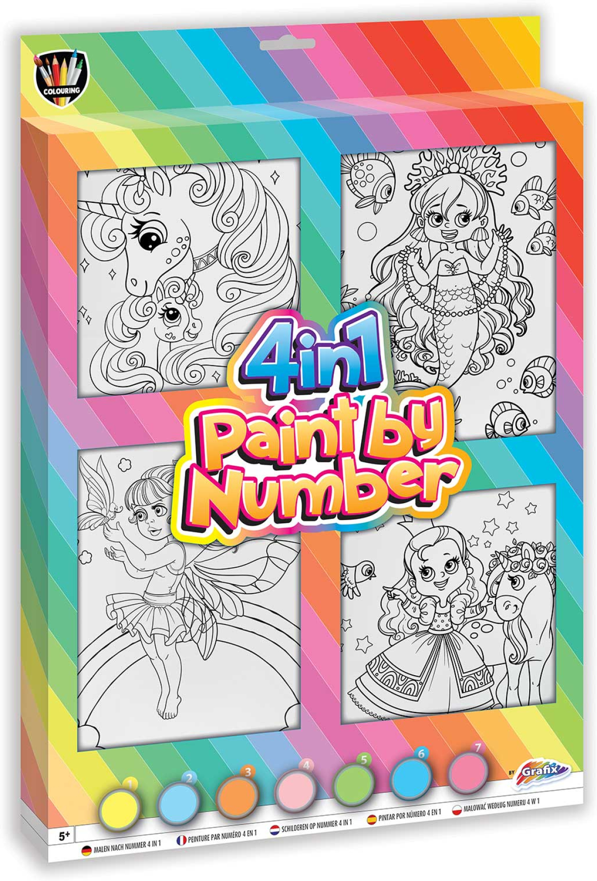 Moxy Рисуване по номера, 4 в 1, за момичетана ниска цена с бърза доставка - BestPC.BG