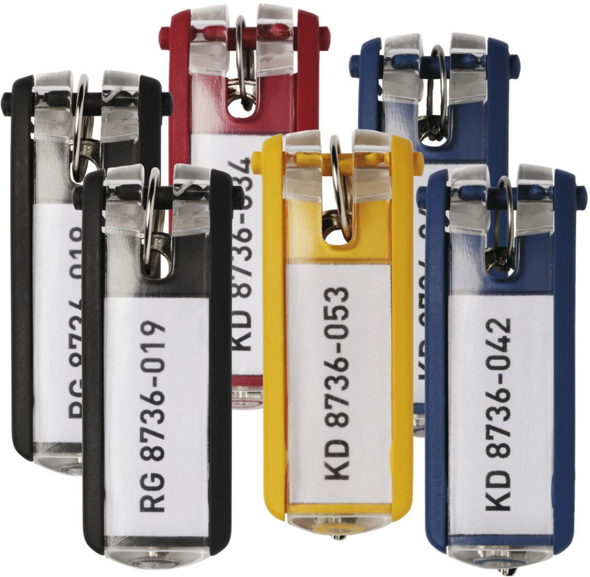 Продукт Durable Ключодържатели, резервни, с табелка, 6 броя, асортина ниска цена с бърза доставка - BestPC.BG