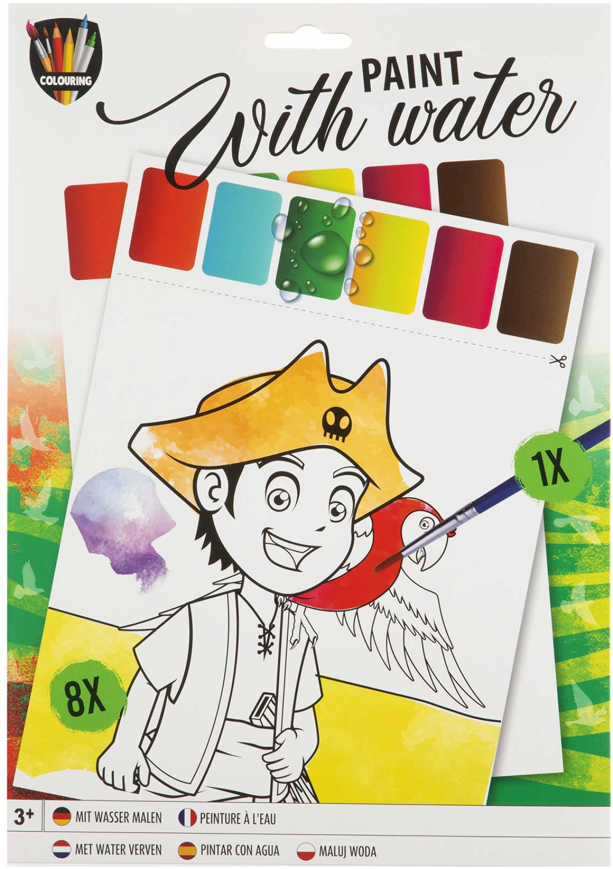 Moxy Комплект за рисуване с вода Пират, А4, 8 листана ниска цена с бърза доставка - BestPC.BG