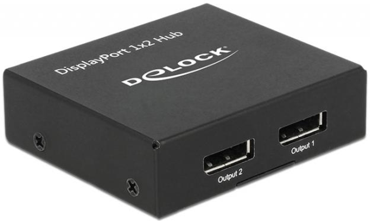 Кабел/адаптер Сплитер DeLock, DisplayPort 1.2 Splitter 1 x DisplayPort in - 2 x DisplayPort out 4Kна ниска цена с бърза доставка - BestPC.BG