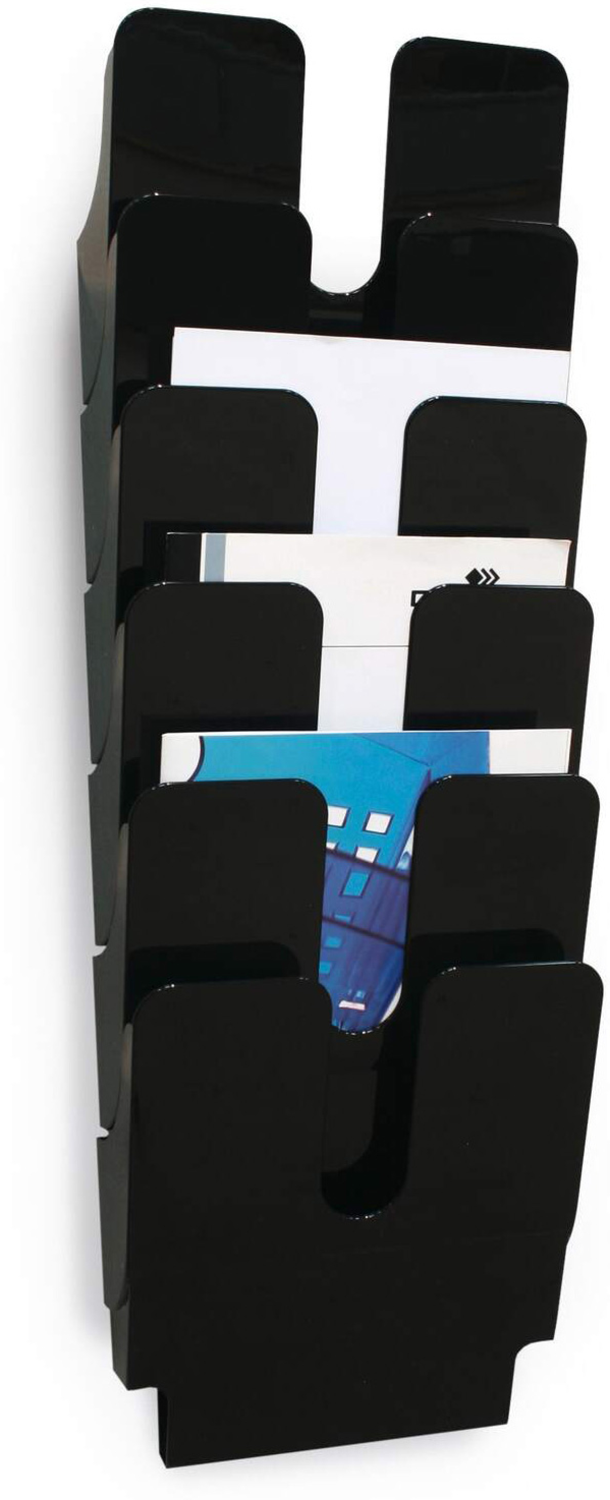 Durable Поставка за стена Flexiplus, вертикална, 6 x A4, чернана ниска цена с бърза доставка - BestPC.BG