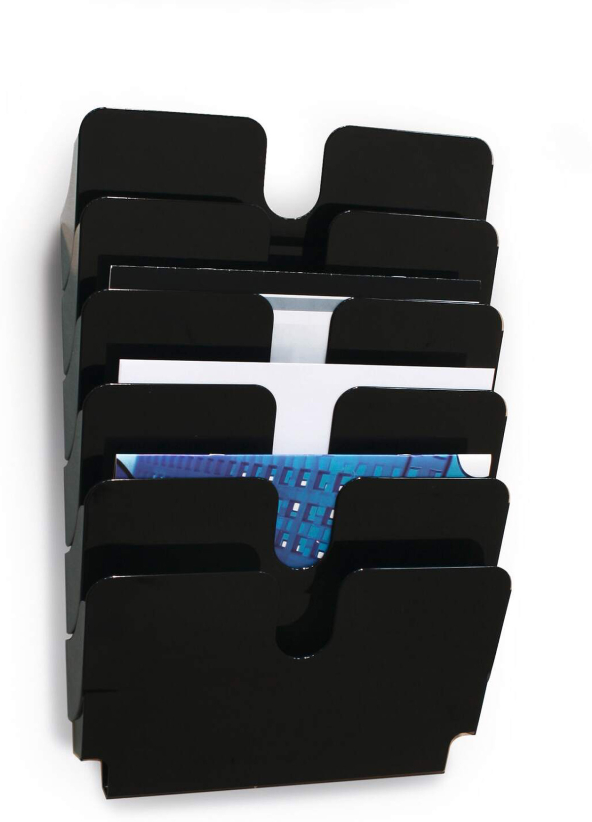 Durable Поставка за стена Flexiplus, хоризонтална, 6 x A4, чернана ниска цена с бърза доставка - BestPC.BG