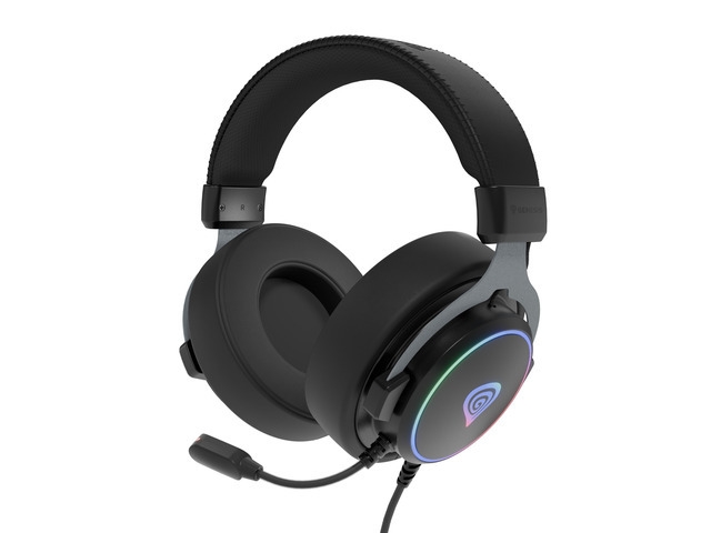 Слушалки Genesis Headset Neon 764 with microphone, RGB illumination, USB, Чернина ниска цена с бърза доставка - BestPC.BG