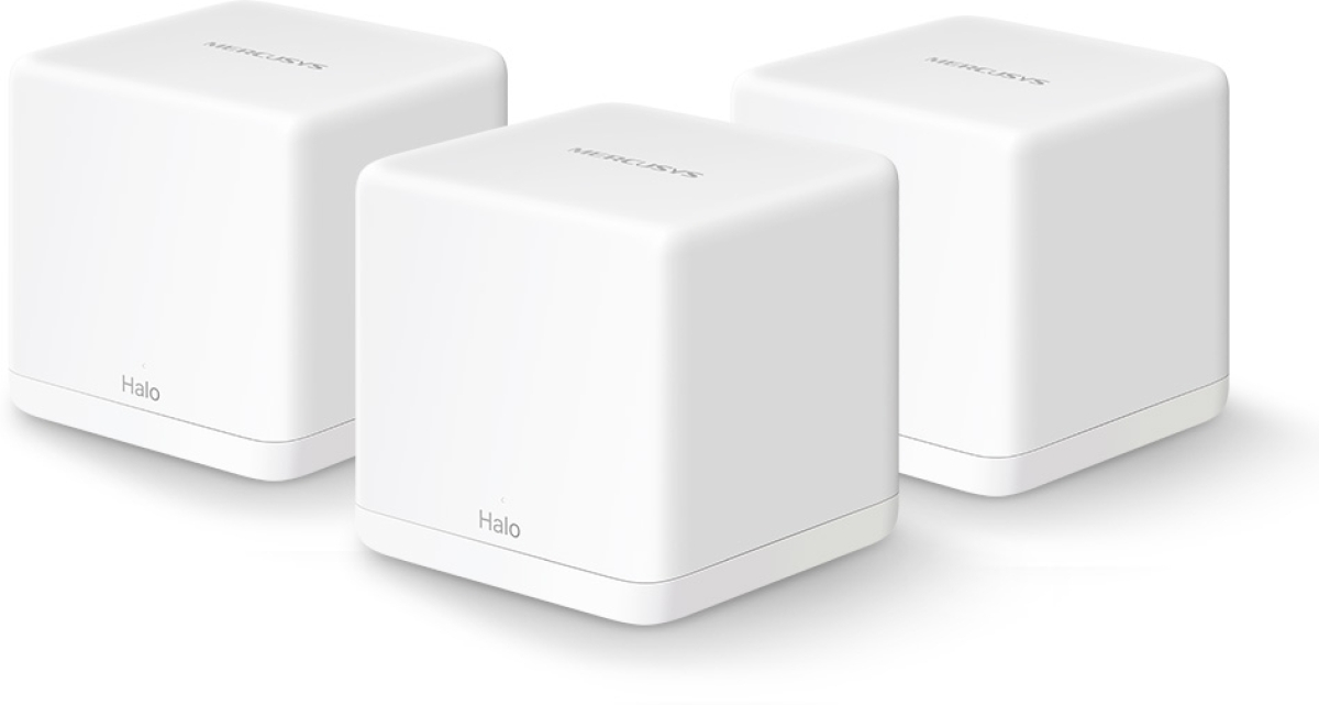 Безжична Wi-Fi Mesh система Mercusys Halo H30G(3-pack) AC1300на ниска цена с бърза доставка - BestPC.BG