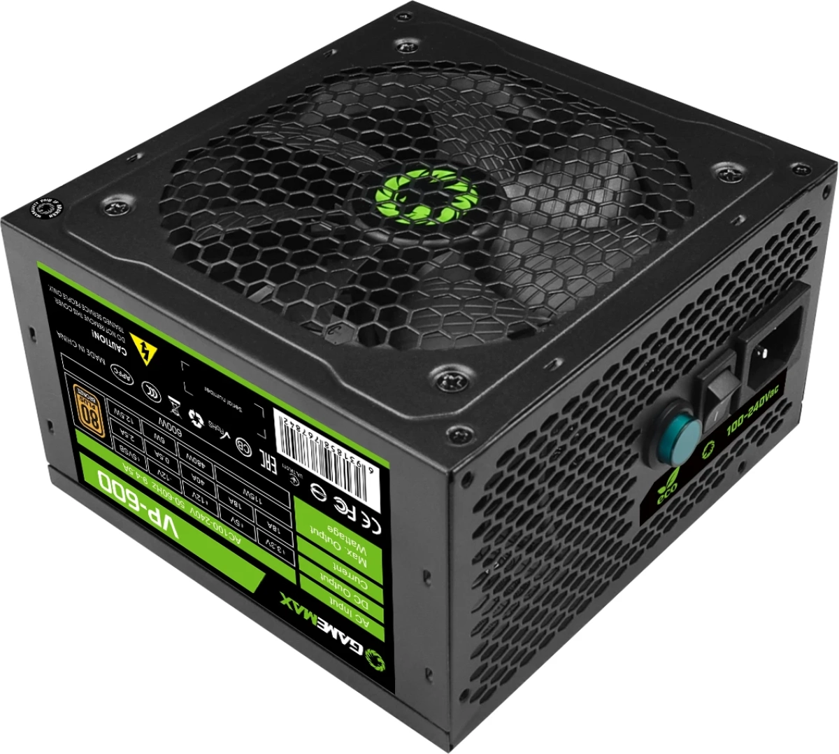 Захранване Gamemax захранване PSU 600W Bronze - VP-600на ниска цена с бърза доставка - BestPC.BG