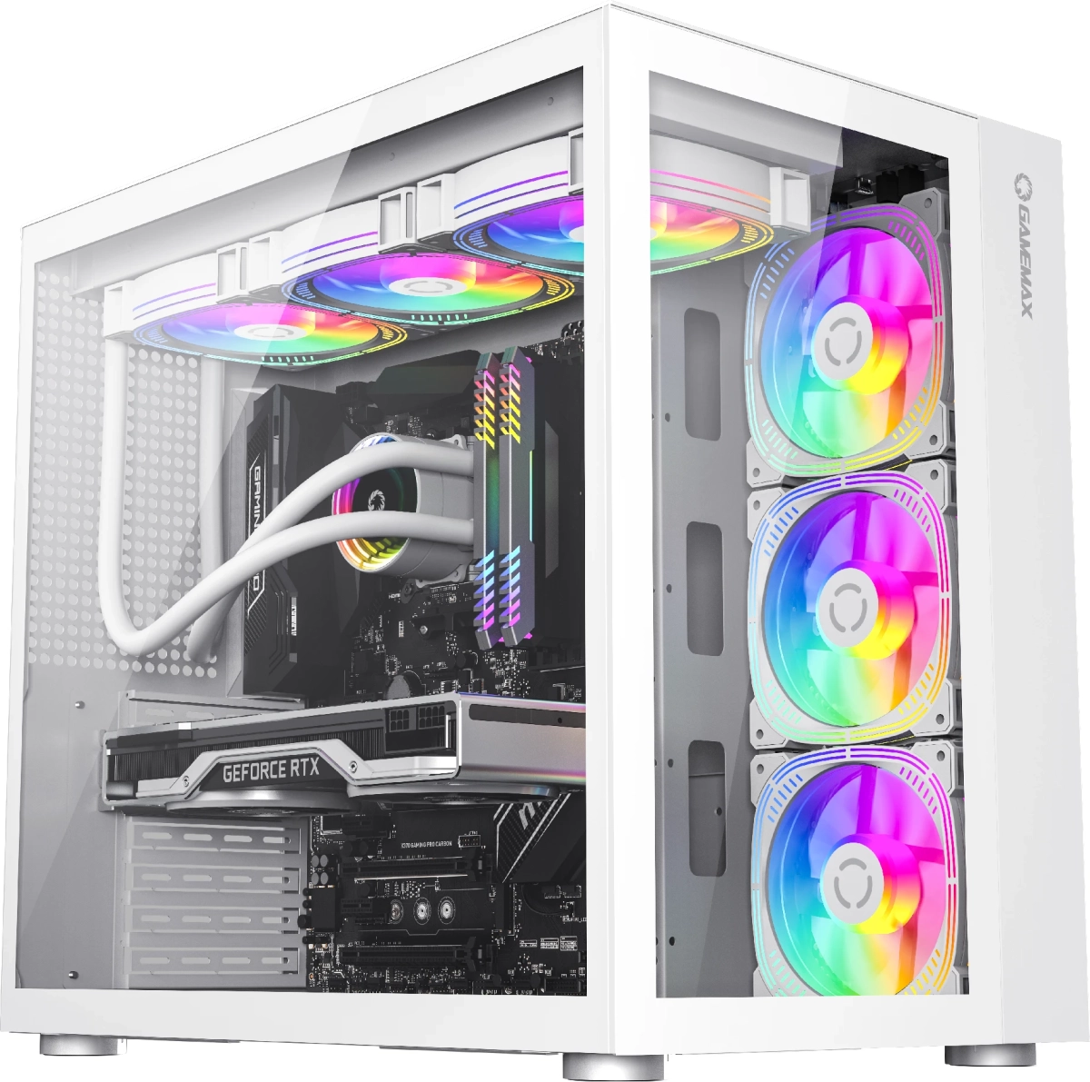 Gamemax кутия Case ATX - Infinity Whiteна ниска цена с бърза доставка - BestPC.BG