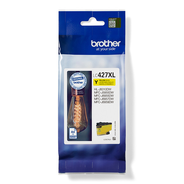 Касета с мастило ГЛАВА ЗА BROTHER MFC-J5955DW/J6955DW/J6957DW - HIGH CAPACITY - Yellow - PN LC427XLY (LC-427XLY)на ниска цена с бърза доставка - BestPC.BG