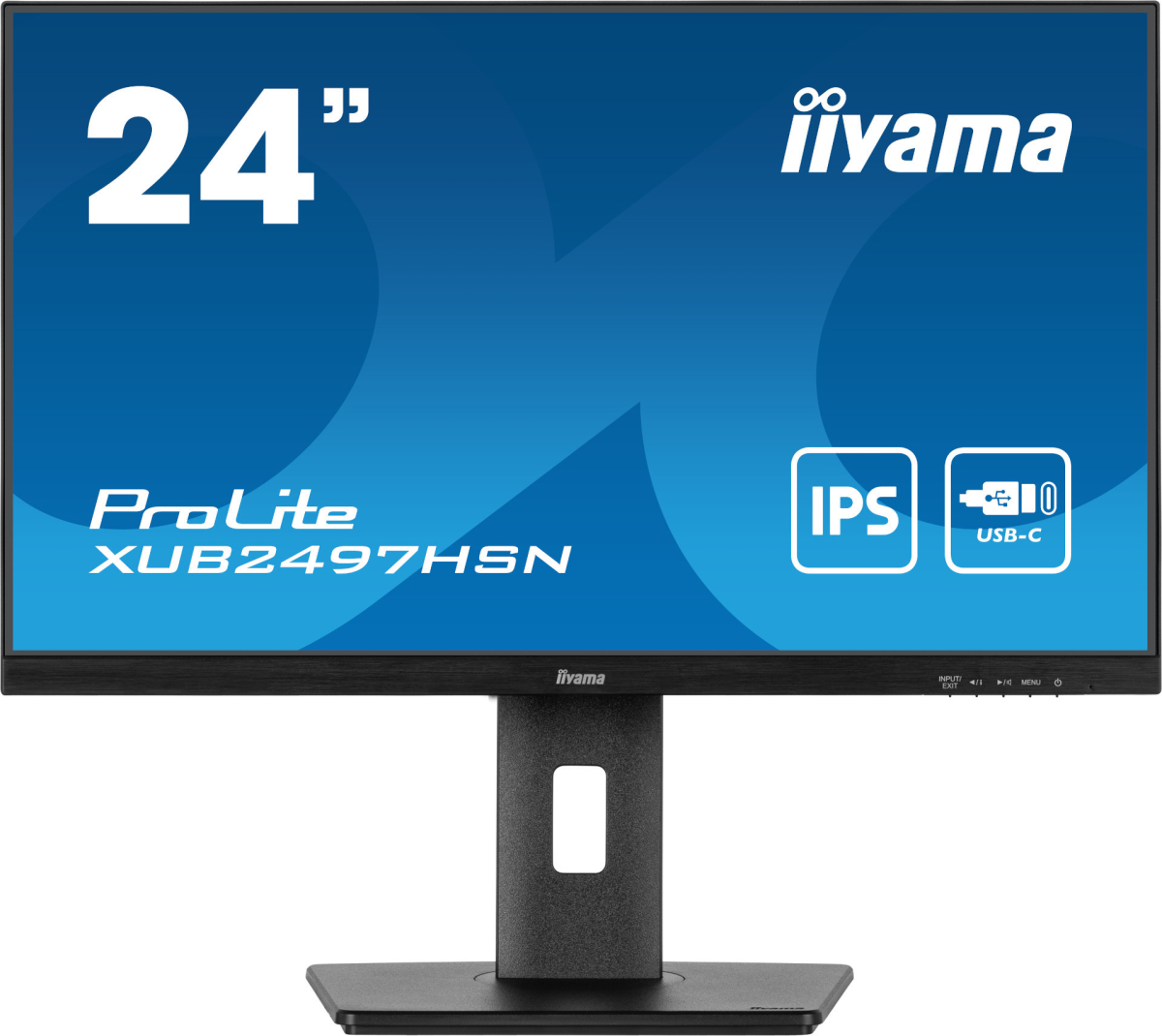 Монитор IIYAMA XUB2497HSN-B1, 23.8\'\', IPS LED panel, 16:9, FHD 1920x1080, 1ms, 250cd/m2на ниска цена с бърза доставка - BestPC.BG