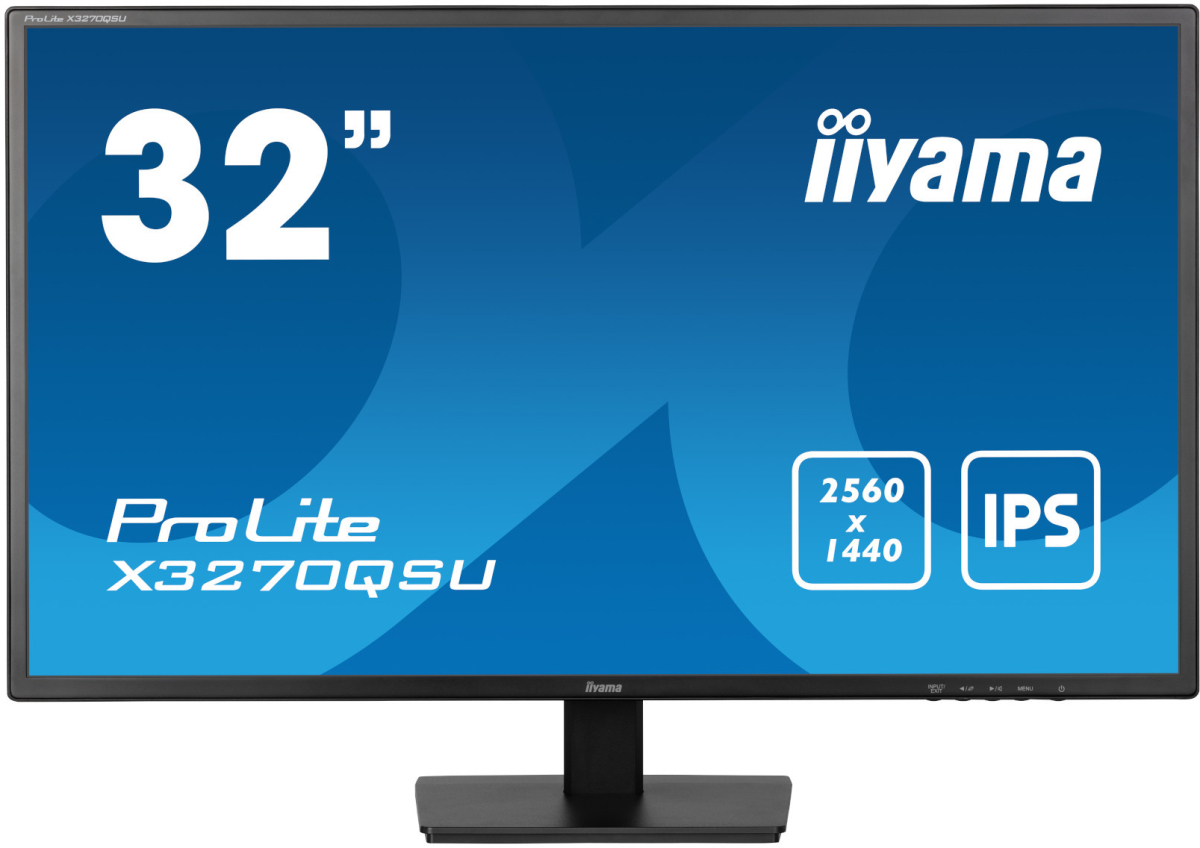 Монитор IIYAMA X3270QSU-B1, 31.5\'\', IPS LED panel, QHD 2560 x 1440, 250cd/m2, 1200:1, 100Hz, 3ms, Flicker free, Adaptive Sync, HDMIна ниска цена с бърза доставка - BestPC.BG
