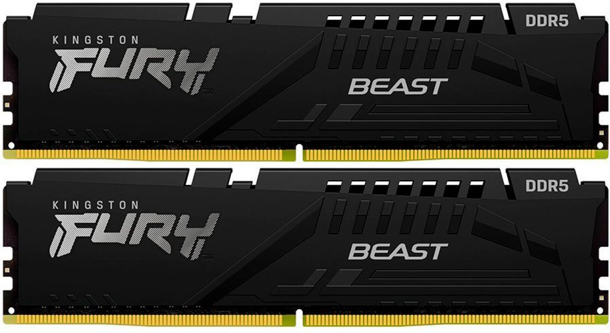 Памет Kingston 64GB 6000MT/s DDR5 CL30 DIMM (Kit of 2) FURY Beast Black XMPна ниска цена с бърза доставка - BestPC.BG