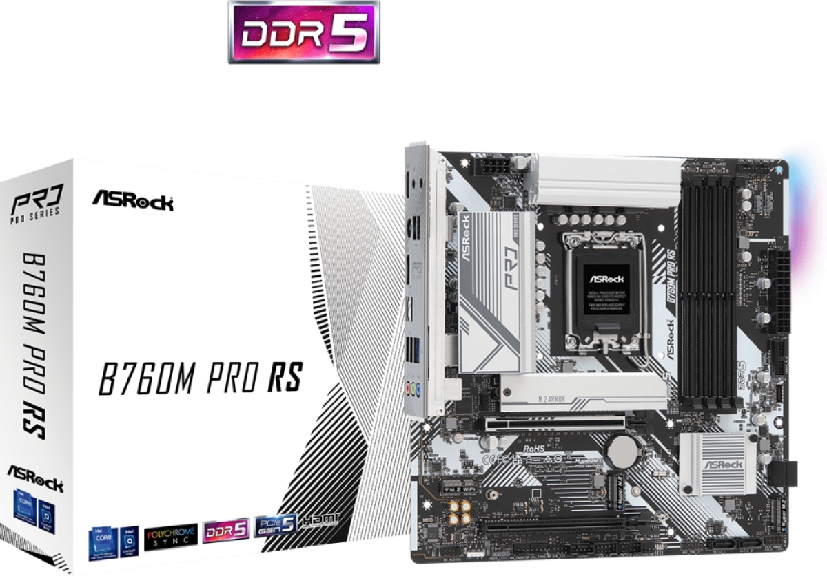 Дънна платка Asrock B760M Pro RSна ниска цена с бърза доставка - BestPC.BG