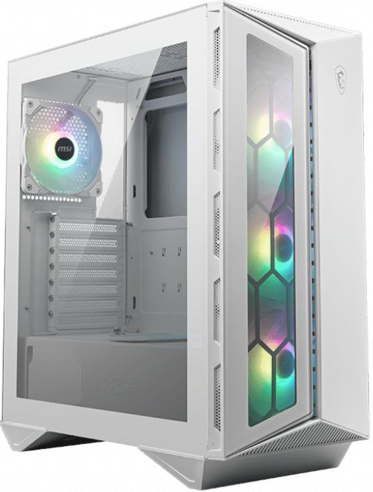 Кутия MSI MPG Gungnir 110R, Mid-Tower, ATX, Micro-ATX, Mini-ITX, USB 3.2, USB Type-C, Бялна ниска цена с бърза доставка - BestPC.BG