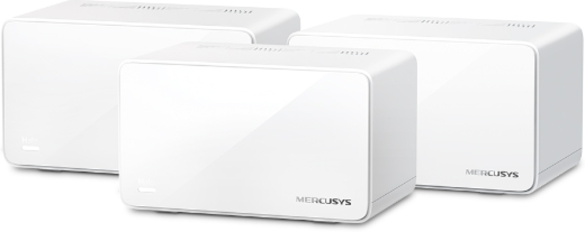 Безжична Wi-Fi 6 Mesh система Mercusys Halo H90X(3-pack) AX6000на ниска цена с бърза доставка - BestPC.BG