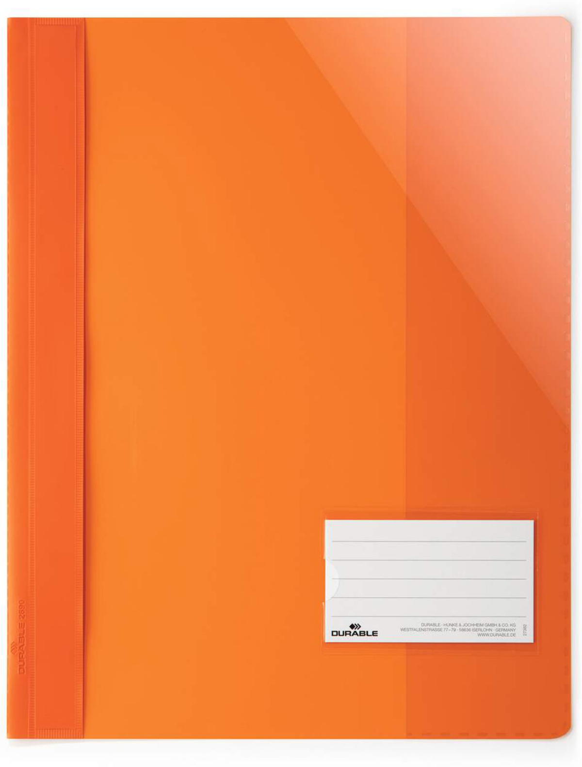 Durable Папка, A4+, PP, с джоб за визитка, оранжевана ниска цена с бърза доставка - BestPC.BG