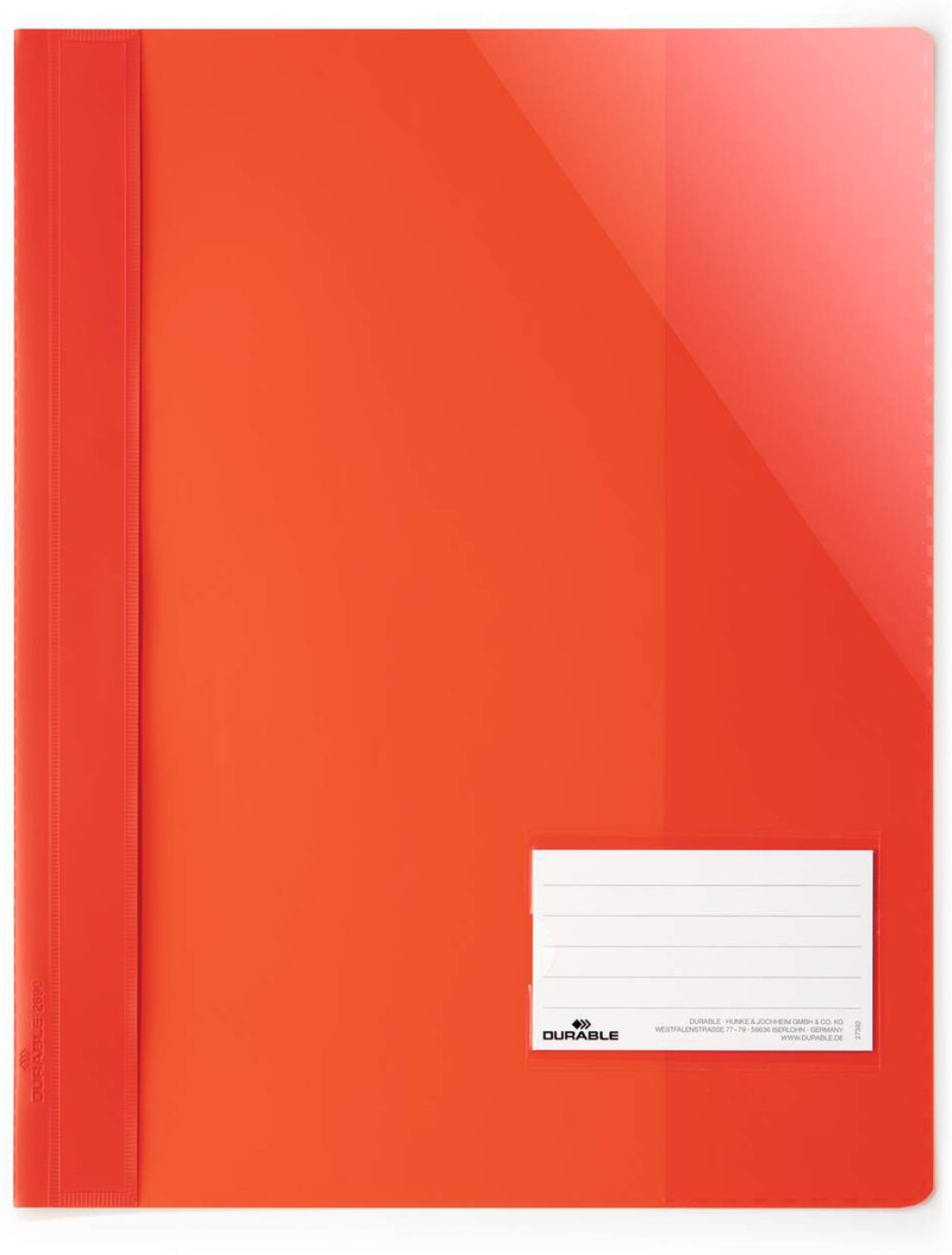 Durable Папка, A4+, PP, с джоб за визитка, червенана ниска цена с бърза доставка - BestPC.BG