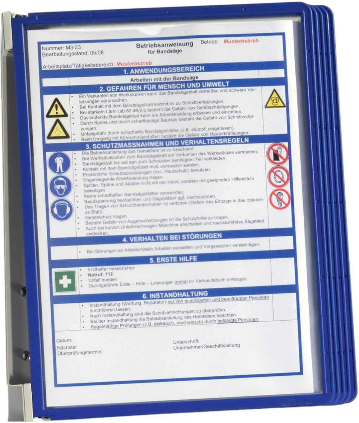 Продукт Durable Информационна система Vario Wall, A4, с 5 джоба, тъмносиняна ниска цена с бърза доставка - BestPC.BG