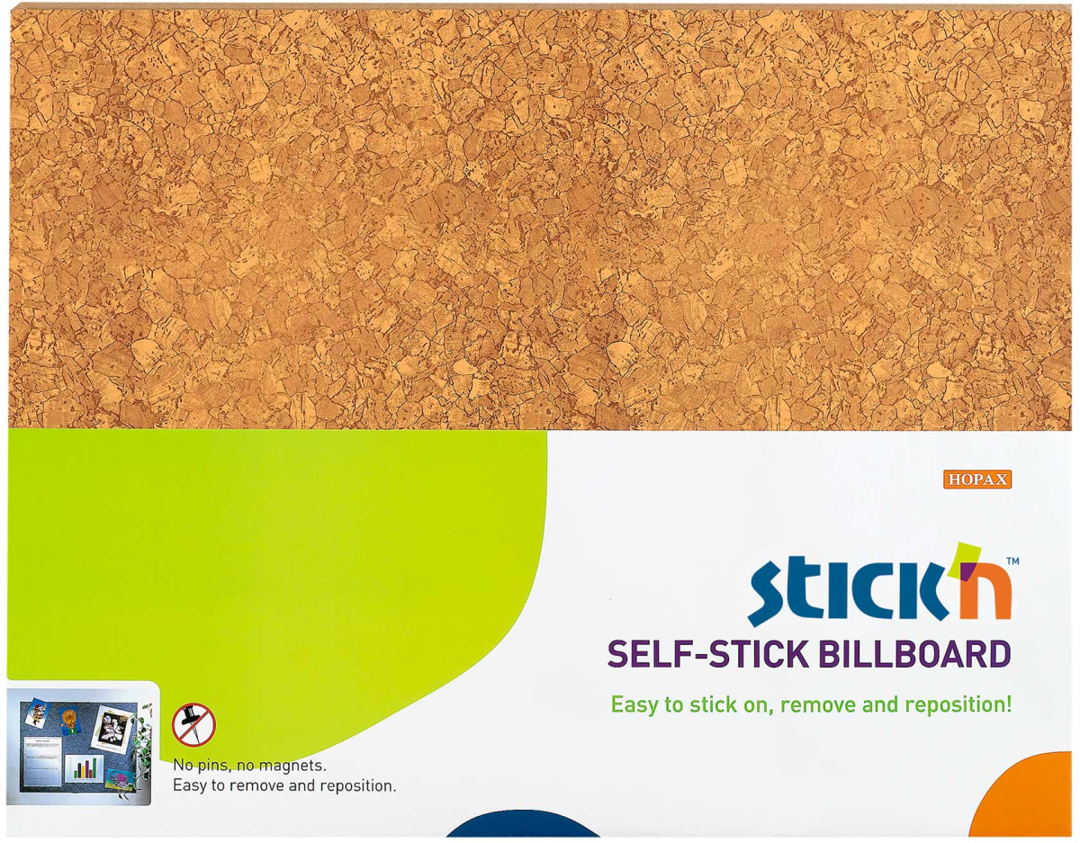 Stick'n Информационна дъска, самозалепваща се, 58 х 46 mm, кафявана ниска цена с бърза доставка - BestPC.BG